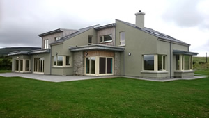 Timberframe eco house building in Breeogue, Co Sligo